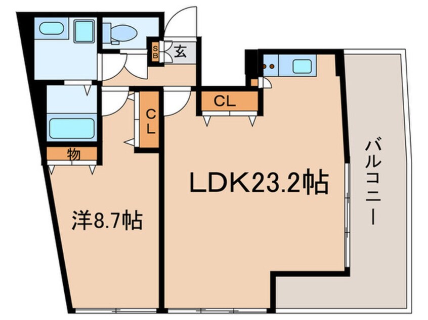 間取図 The Con-Tour　Hatanodai