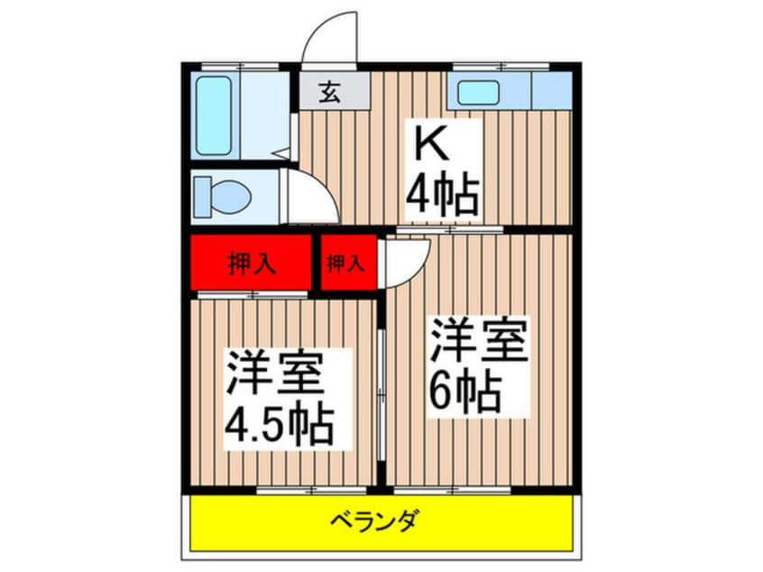 間取図 かすみハイツNO.1