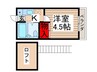 b′CASA千葉野田re-born 1Kの間取り