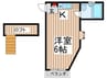 b′CASA千葉野田re-born 1Kの間取り