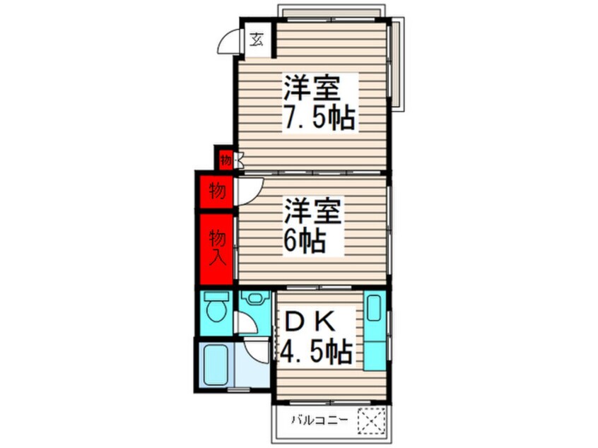 間取図 メゾン入谷