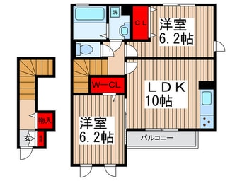 間取図 シャリテレーヴＢ