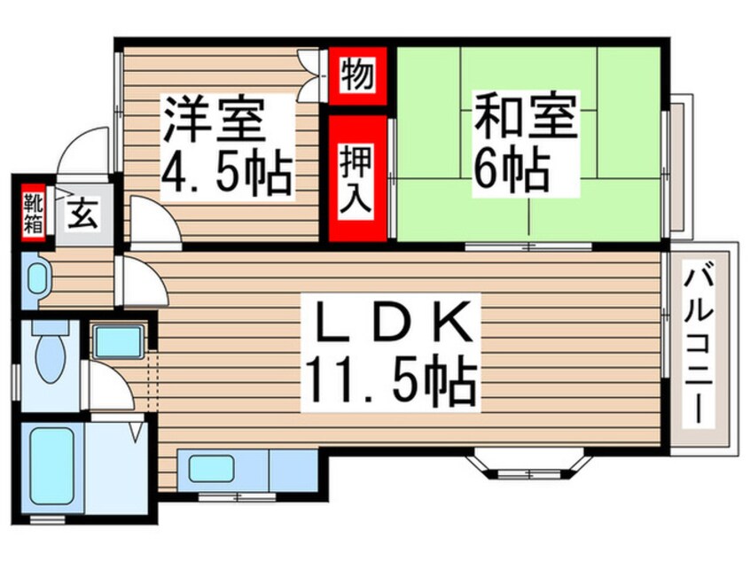 間取図 ブリックビラ２