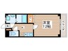 ブル－フィ－ルズ 1Kの間取り