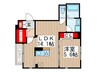 グランテリア淺野 1LDKの間取り