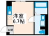 ルーナクレシェンテ日暮里 1Rの間取り