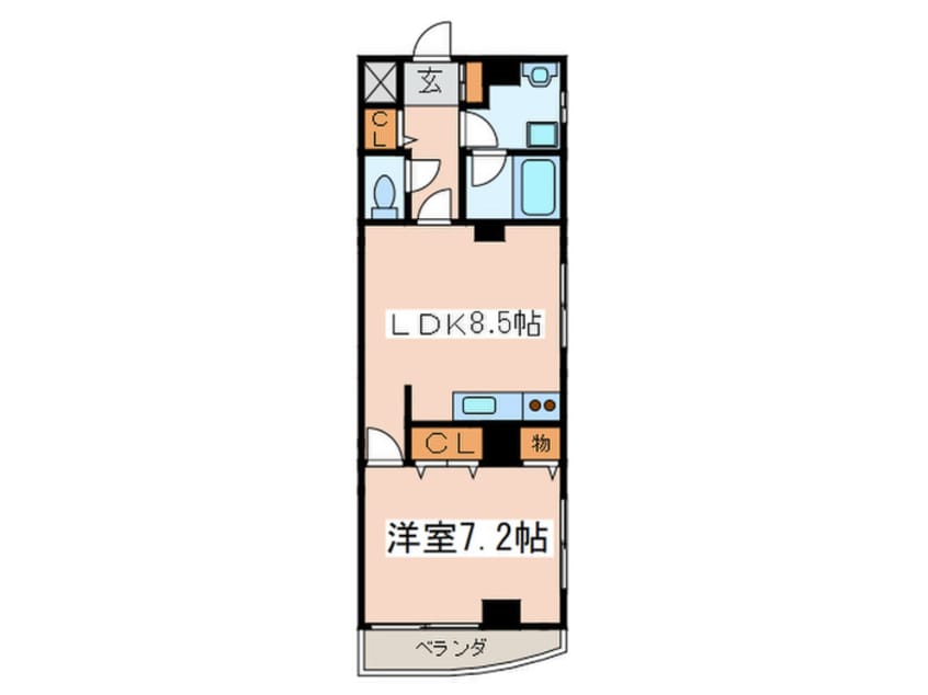 間取図 グランドゥール千歳