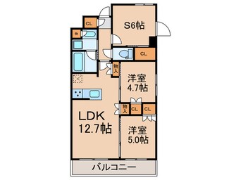 間取図 リビオ下北沢（１０２）