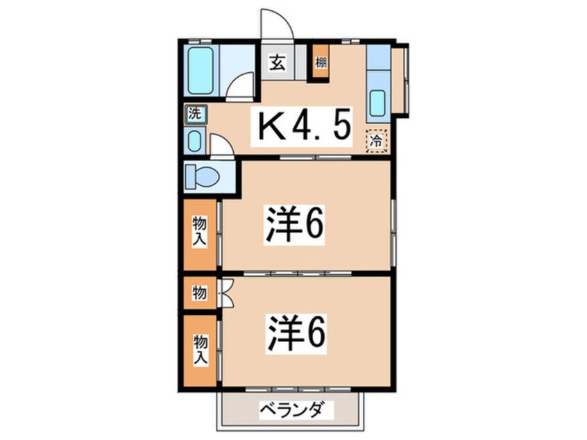 間取図 第２スズキハイツ