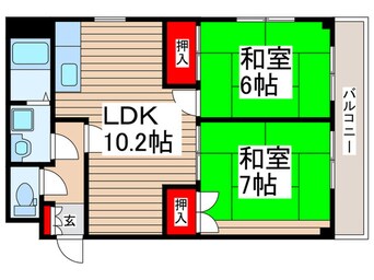 間取図 ｱｰﾊﾞﾝｺｰﾄ森壱番館