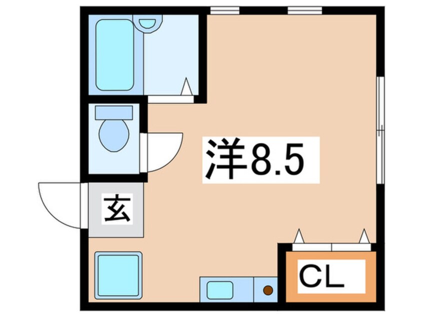 間取図 メゾンドセリバテ－ルⅡ