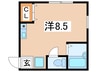 メゾンドセリバテ－ルⅡ 1Rの間取り