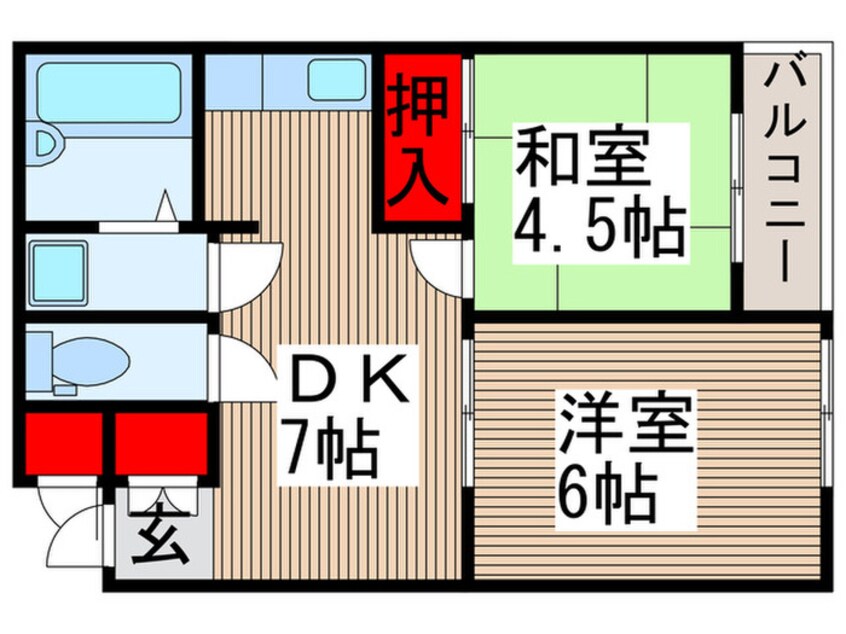 間取図 けやき通りマンション