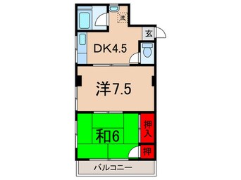 間取図 タイガ－ハイツ