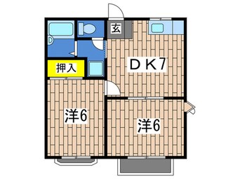 間取図 タウンハイツ富士見