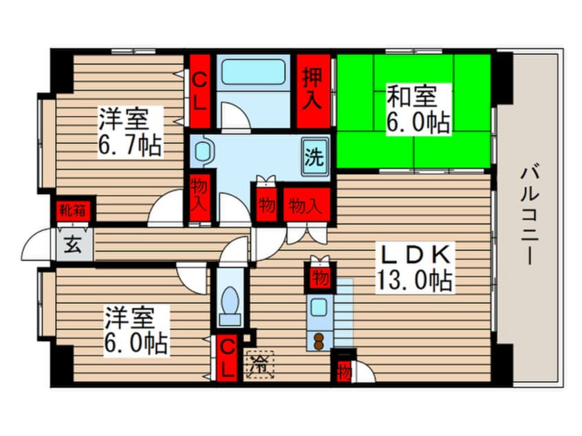 間取図 ＣＩＴＹ　ＳＰＩＲＥ西葛西