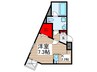 ｂ　ＣＡＳＡ　Ｍｏｄｅｒｎａ 1Kの間取り