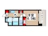 レジディア船橋2 1Kの間取り