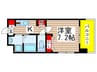 レジディア船橋2 1Kの間取り