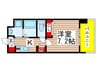 レジディア船橋2 1Kの間取り