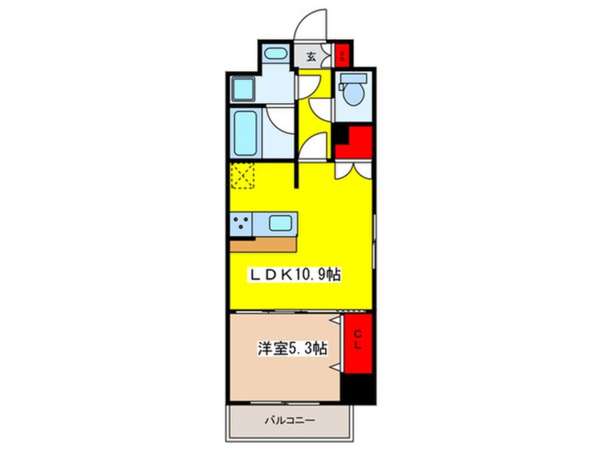 間取図 ドゥーエ浅草橋Ⅱ
