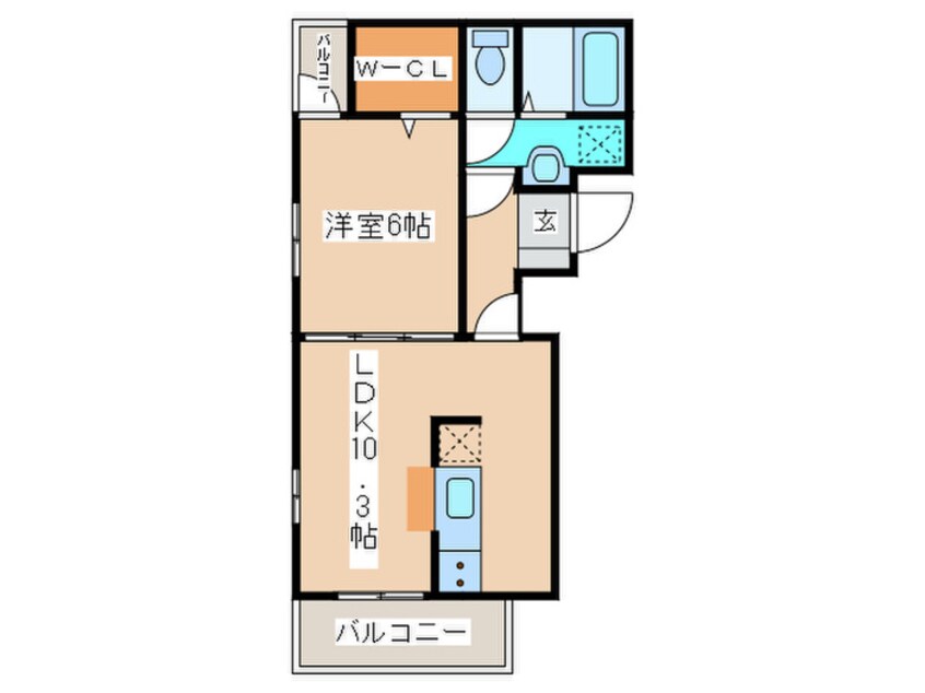 間取図 ティータウンⅢ