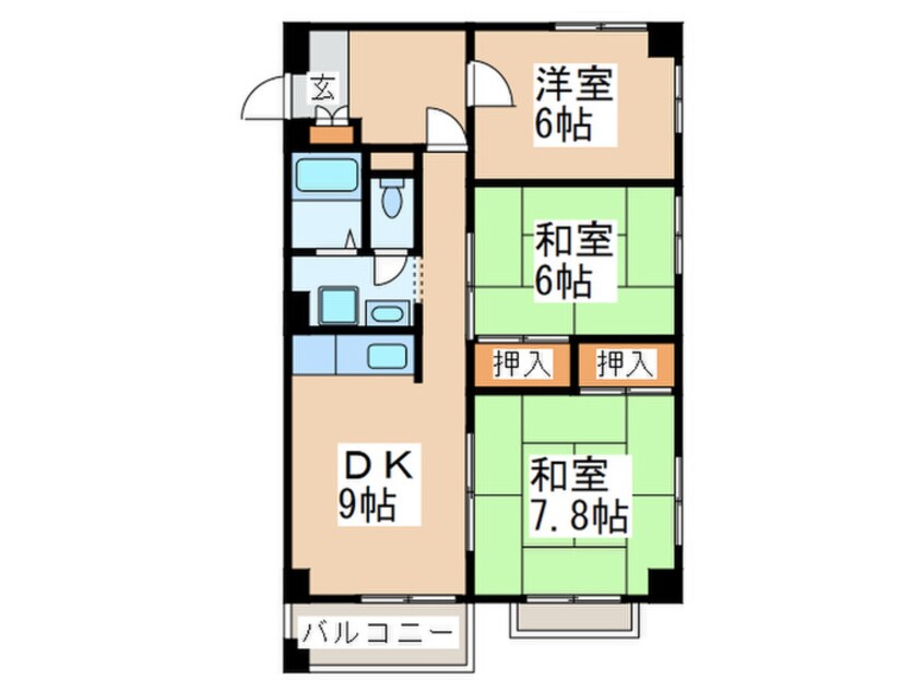 間取図 オリエンタルマンション藤が丘