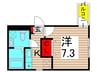 シース亀有 1Kの間取り