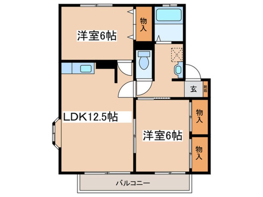 間取図 ボナ－ルハウスⅠ