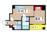 チェリーブロッサム 1DKの間取り