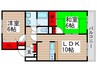 アルバトロス北小金 2LDKの間取り