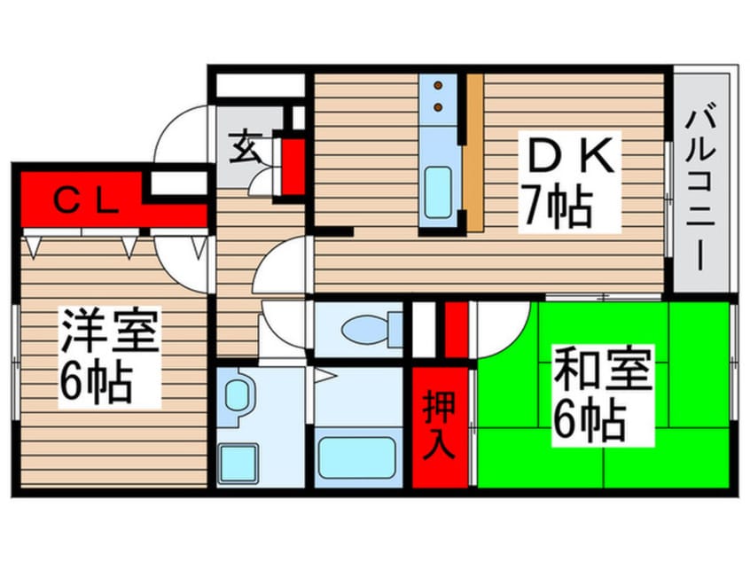 間取図 アルバトロス北小金