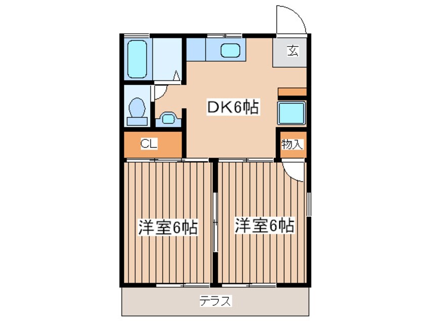 間取図 リバ－サイドハイツ