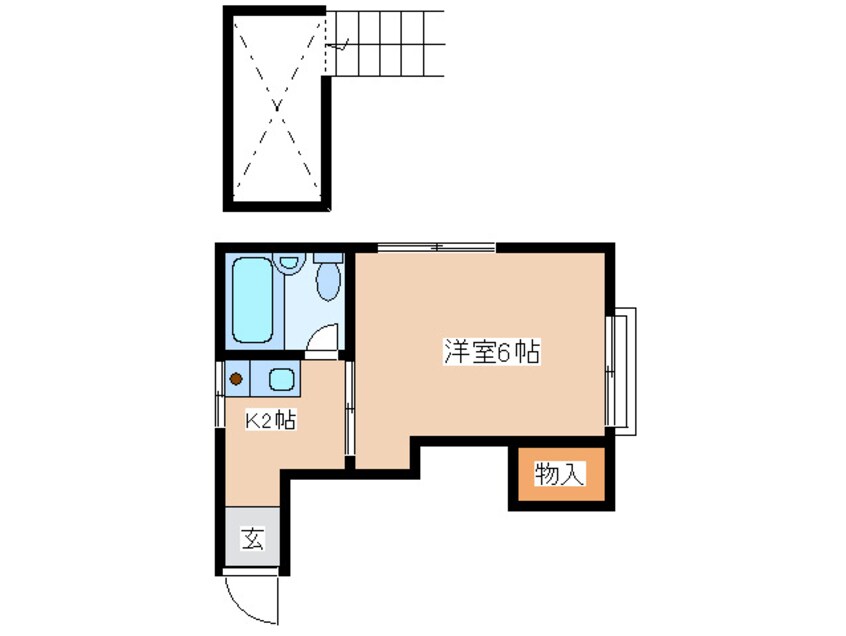 間取図 ハイツウイスタリアＡ