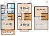 ベルテラス 2DKの間取り