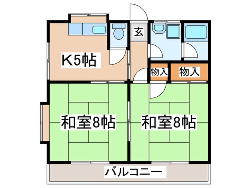 間取図 グリーンハイツ小園台A