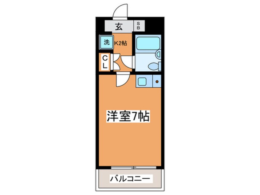 間取図 ワコーレ・メイ中村橋(404)