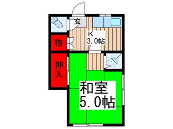 間取図 奥田アパ－ト