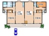 オ－ベェ－ル 3LDKの間取り
