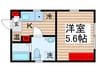 コルク清澄白河 1Kの間取り