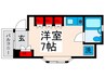 エ－ル谷中 1Rの間取り