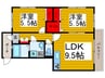 ポディウム南行徳 2LDKの間取り