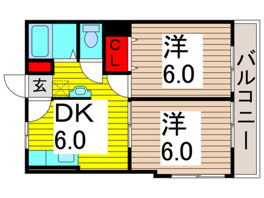 間取図 カサベルデ堀切