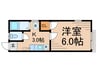 ローズハイツ 1Kの間取り