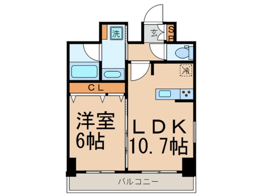 間取図 ラフィスタ品川ベイ（７０１）