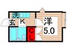 プチクレ－ル北綾瀬Ｄ 1Kの間取り