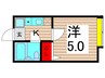 プチクレ－ル北綾瀬Ｄ 1Kの間取り