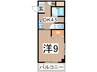 APARTAMENT　DE　KADOMATSU 1Kの間取り