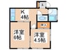 富士レジデンス 2Kの間取り