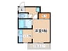須賀第1ビル 1Kの間取り